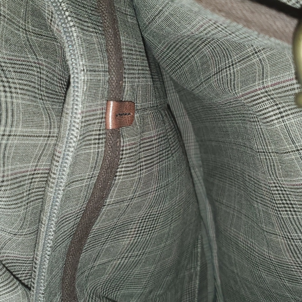 Fossil Leather Briefcase Guc Nice Brown Color - image 7